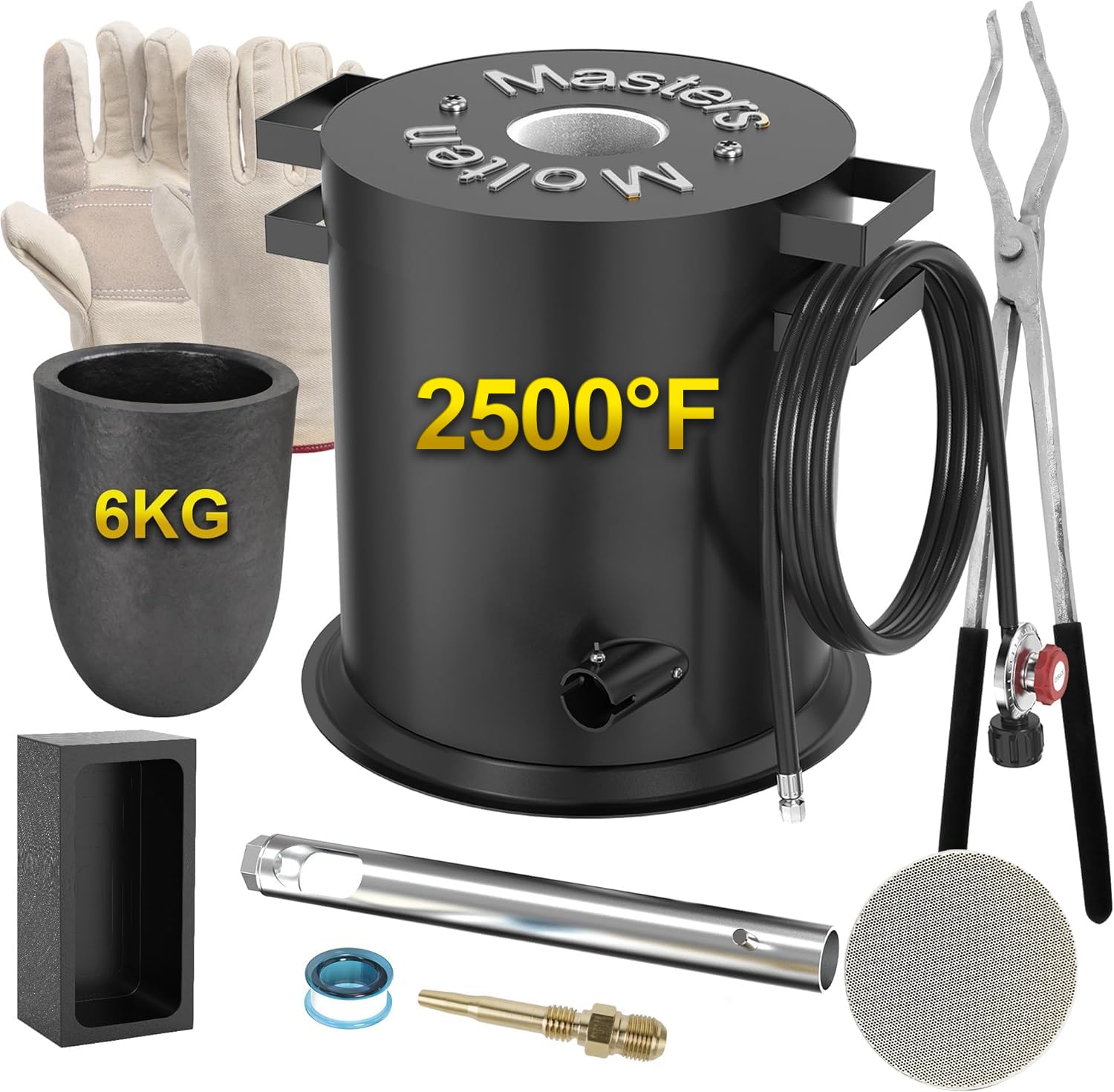 Amazon.com: MMasters 6KG Propane Metal Melting Furnace Kit with